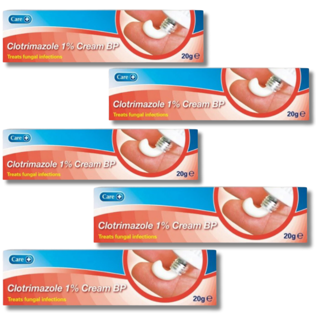 Care Clotrimazole 1% cream - 20g x5 (Brand May Vary)