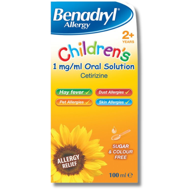 Benadryl Childern's Allergy solution - 100ml