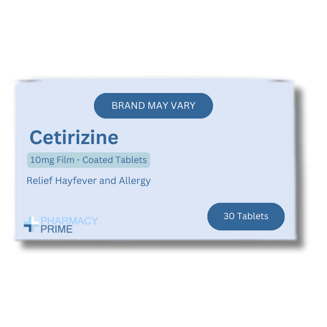 Cetirizine Hydrochloride 10mg - 30 tablets (TEVA brand)