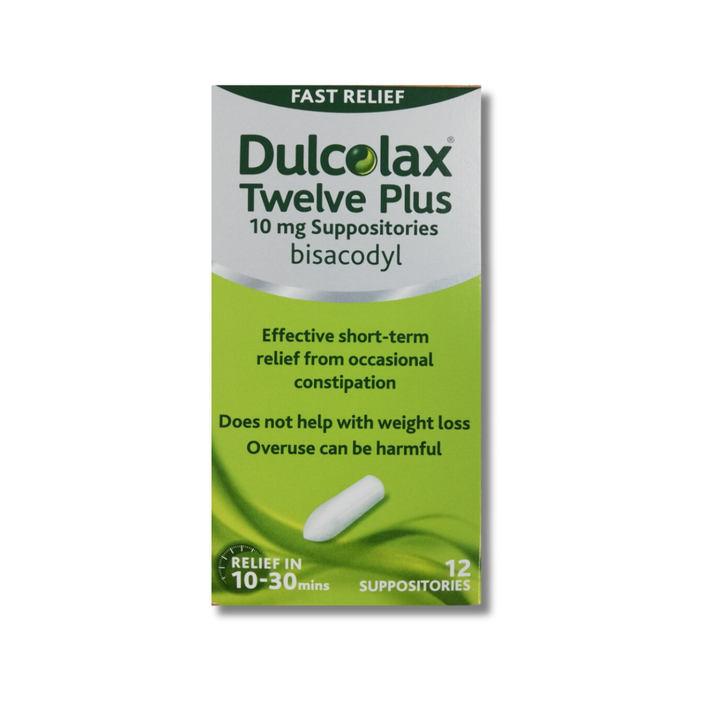 Dulcolax Twelve Plus 10mg - 12 Suppositories