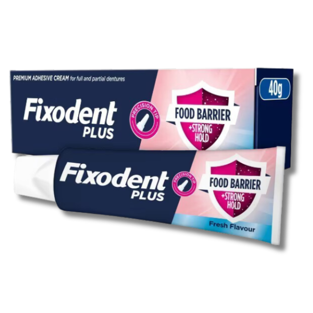 Fixodent Plus Dual Protection Denture Adhesive - 40g