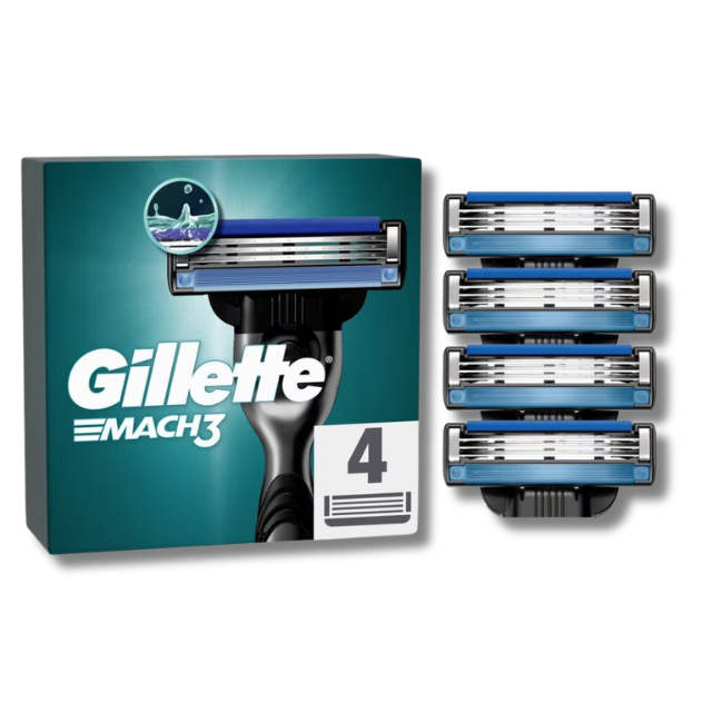 Gillette Mach3 - Pack of 4 Blade Pack