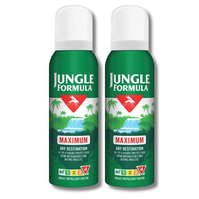 Jungle Formula Maximum Aerosol Insect Repellent - 125ml x 2 Packs
