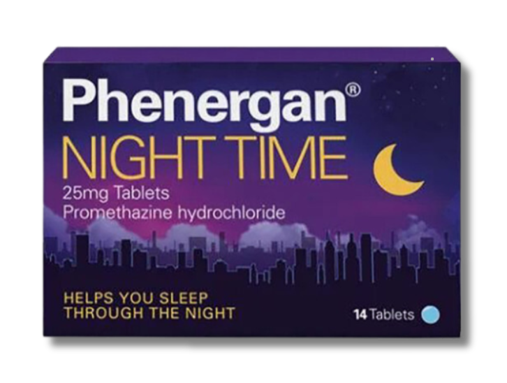 Phenergan Night Time 25mg - 14 Tablets