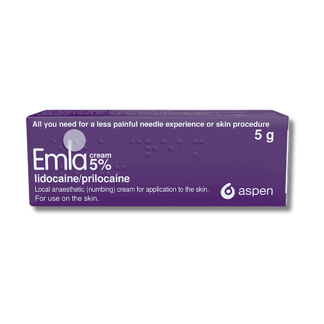 Emla 5% Cream - 5g - Local Skin Anaesthetic Cream, Topical Cream For Injections & Minor Surgical Procedures