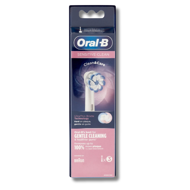 Oral-B Sensitive Clean & Care Replacement Heads (Pack of 3)