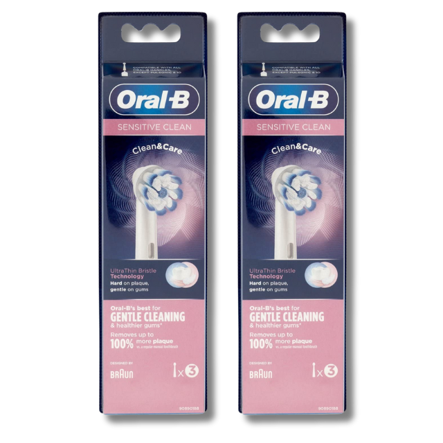 Oral-B Sensitive Clean Replacement Heads (Pack of 6)