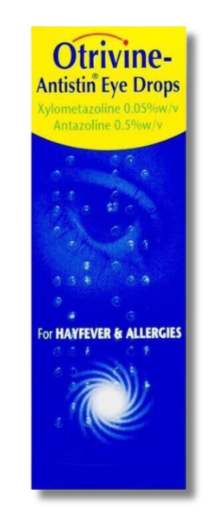 Otrivine Antistin Eye Drops - 10ml - Antihistamine Eye Drops For Hayfever, Eye Allergies, Itching, Redness & Watery Eyes