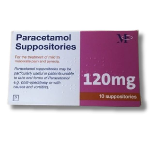 Paracetamol 120mg - 10 Suppositories