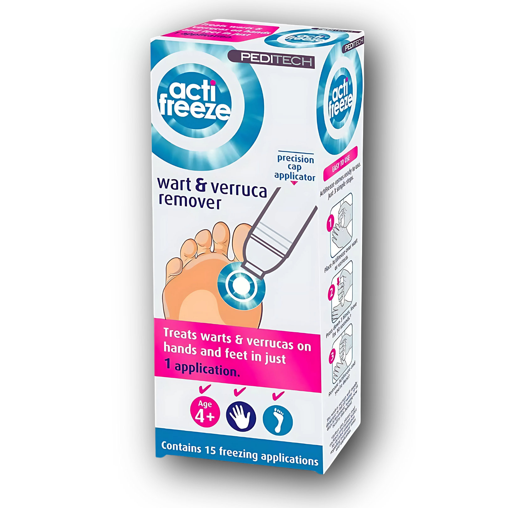 Peditech ActiFreeze Wart & Verruca Remover 38ml – Fast, Effective Freeze Treatment