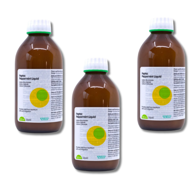 Peptac Peppermint Flavour - 500ml x 3