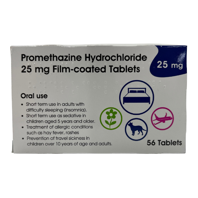 Promethazine Hydrochloride Generic 25mg - 56 Tablets