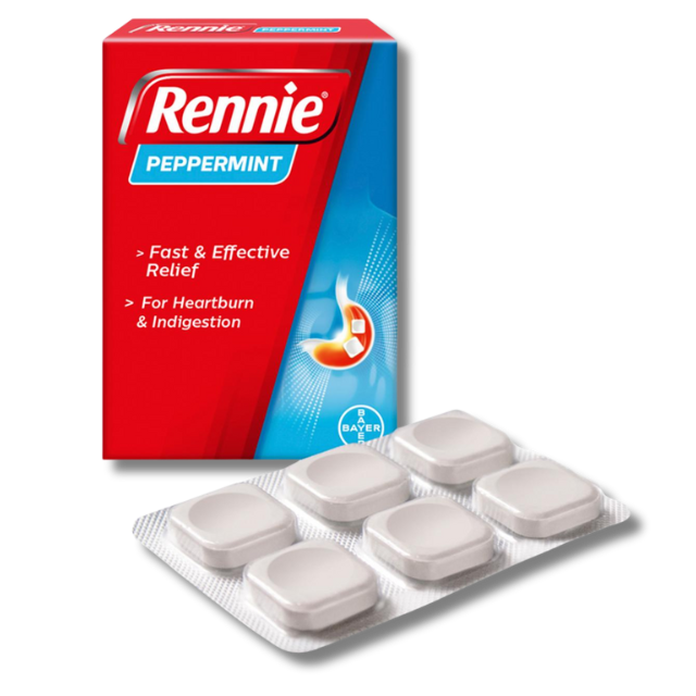 Rennie Peppermint 24 Chewable Tablets