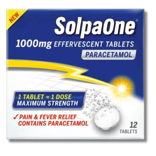 SolpaOne Paracetamol 1000mg - 12 Tablets