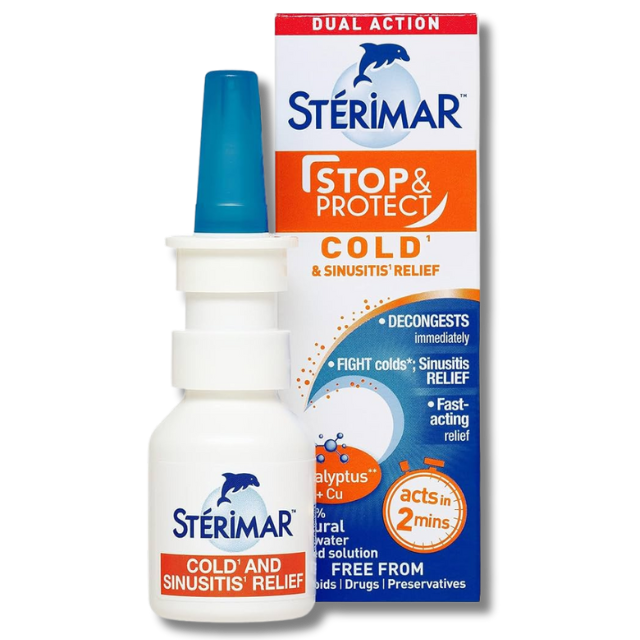 Sterimar Stop & Protect Cold and Sinusitis Relief 120 Sprays - 20ml