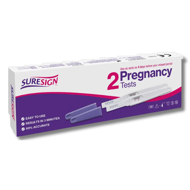 Suresign Pregnancy Test - 2 Tests - Quick and Reliable Results