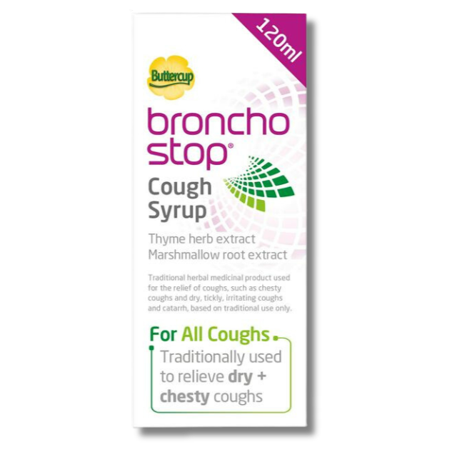 BronchoStop Cough Syrup 120ml – Relief for Dry & Chesty Coughs - 120ml