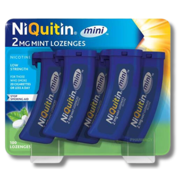 NiQuitin Mini Mint 2mg – 100 Nicotine Lozenges