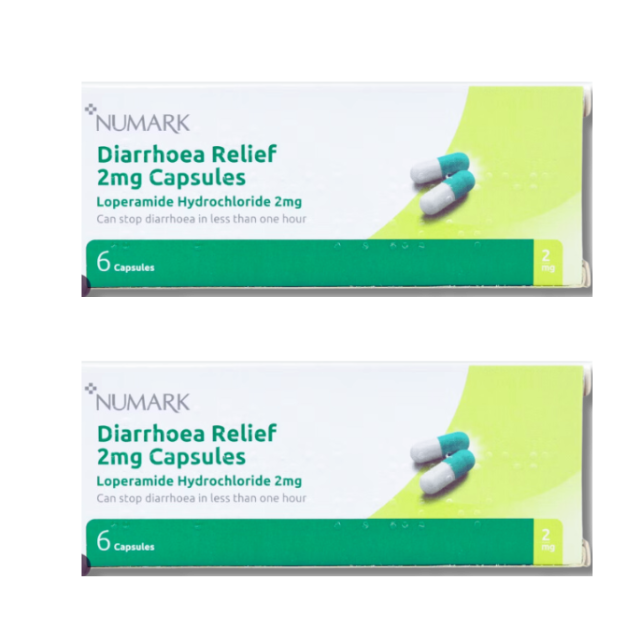 Numark Diarrhoea Relief 2mg - 6 Capsules x 2 Packs