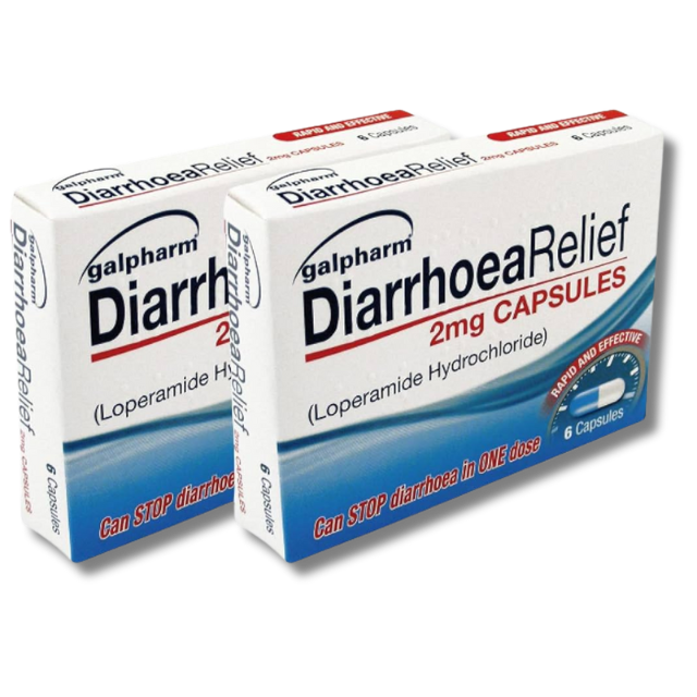 Galpharm Diarrhoea – 6 Capsules x 2 Packs