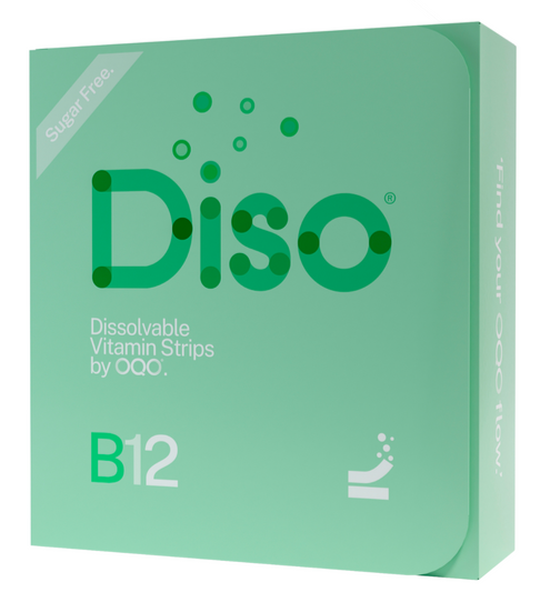 Vitamin B12 Oral Strips - Diso Orange Mint - 30 Dissolvable Oral Strips