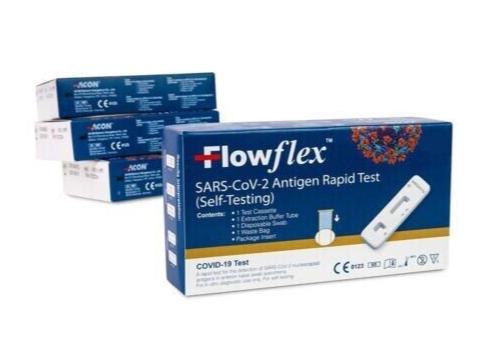 Flowflex Antigen Rapid Test Lateral Flow Covid Self-Testing Single Test x5 Boxes