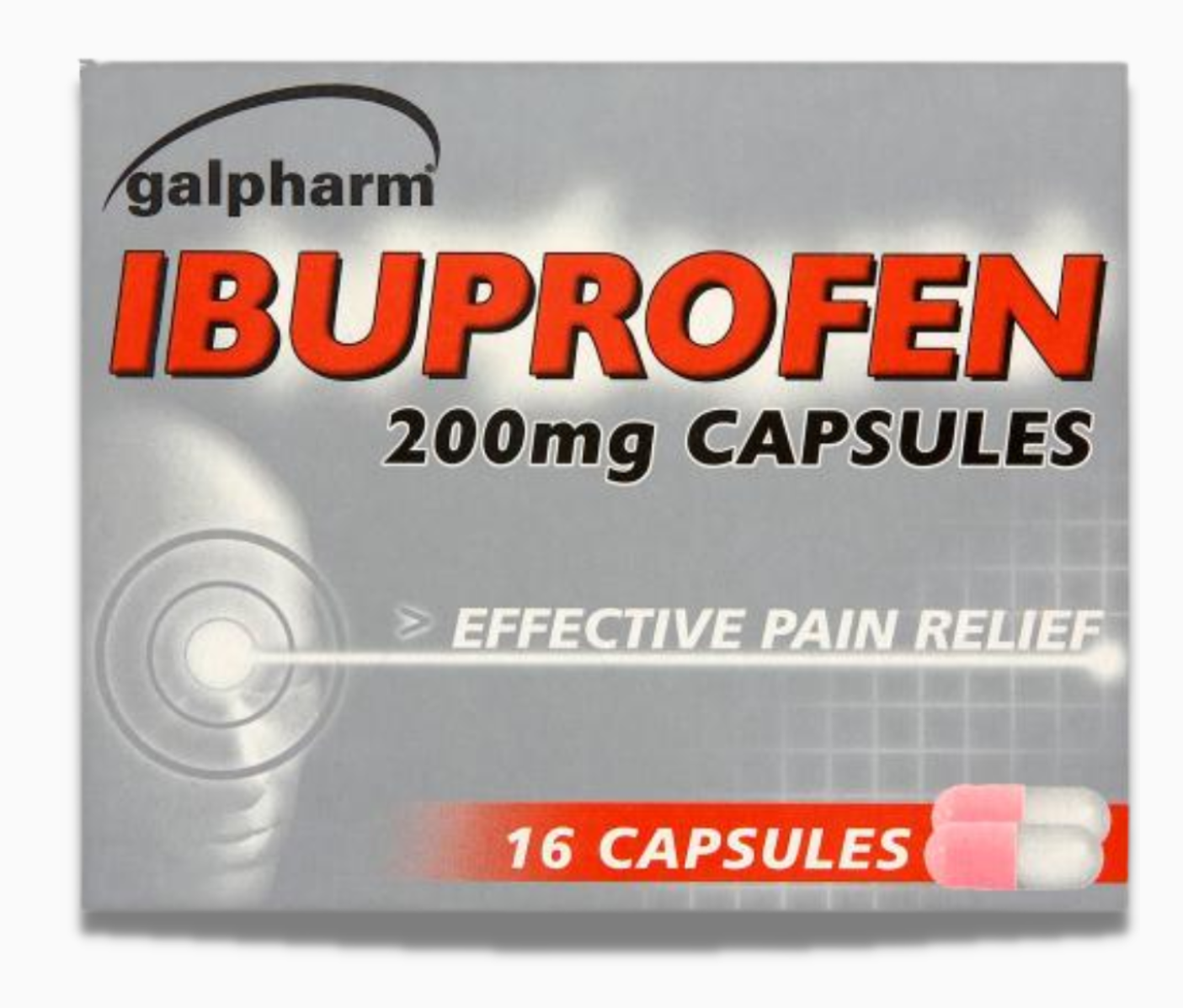 Galpharm Ibuprofen 200mg Capsules 16 s