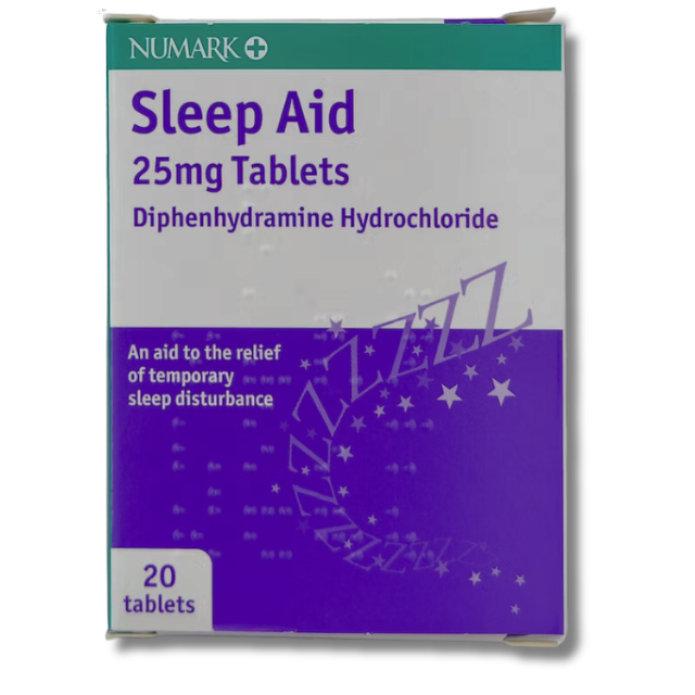 Numark Sleep Aid 25mg - 20 tablets | Night time support - 20 Tablets