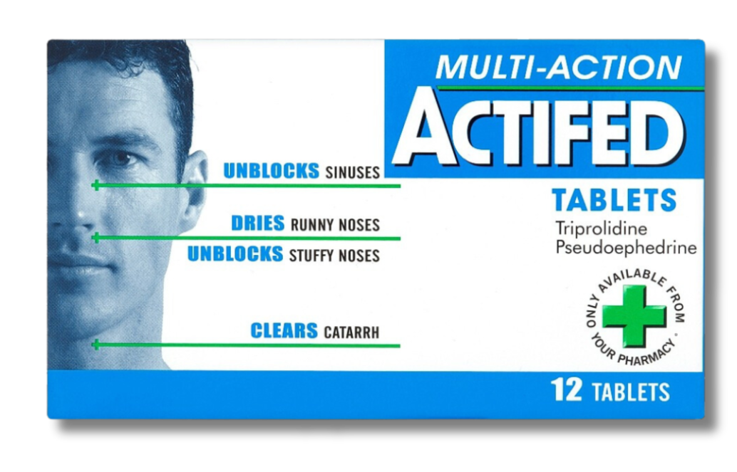 Actifed Multi-Action - 12 Tablets