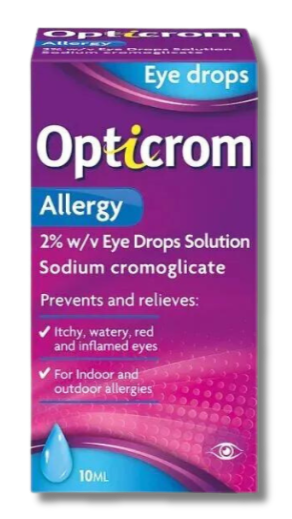 Opticrom Allergy Eye Drops Solution 2% - 10ml