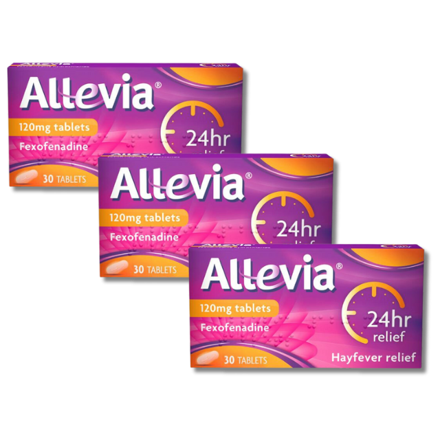 Allevia 120mg - 30 Tablets x3 Pack
