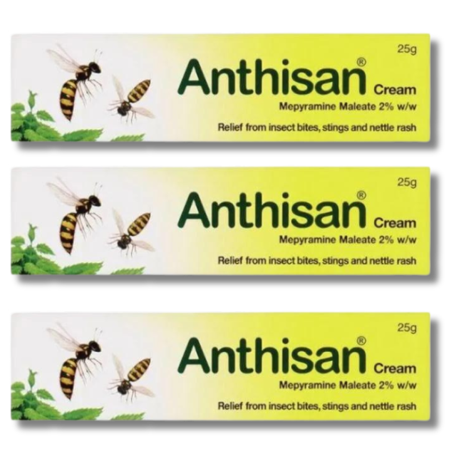 Anthisan Bite & Sting Cream - 25g x 3 Packs