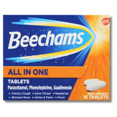 Beechams All In One Cold And Flu Relief Tablets – 16s
