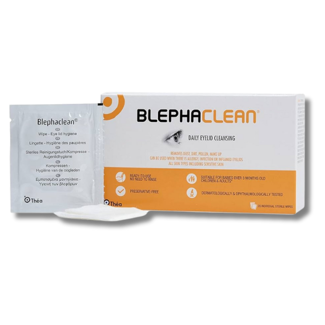 Blephaclean - 20 Sterile Ready-To-Use Wipes