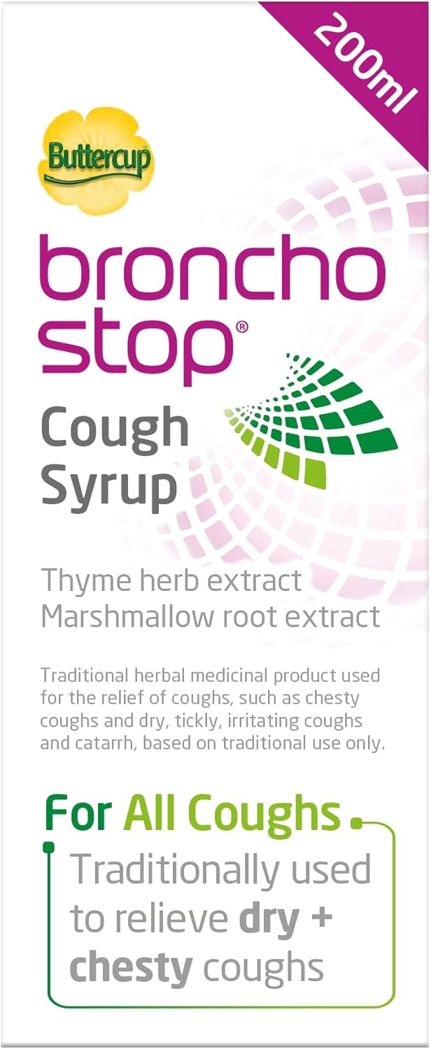 Bronchostop Cough Syrup 200ml – Relief for Dry & Chesty Coughs