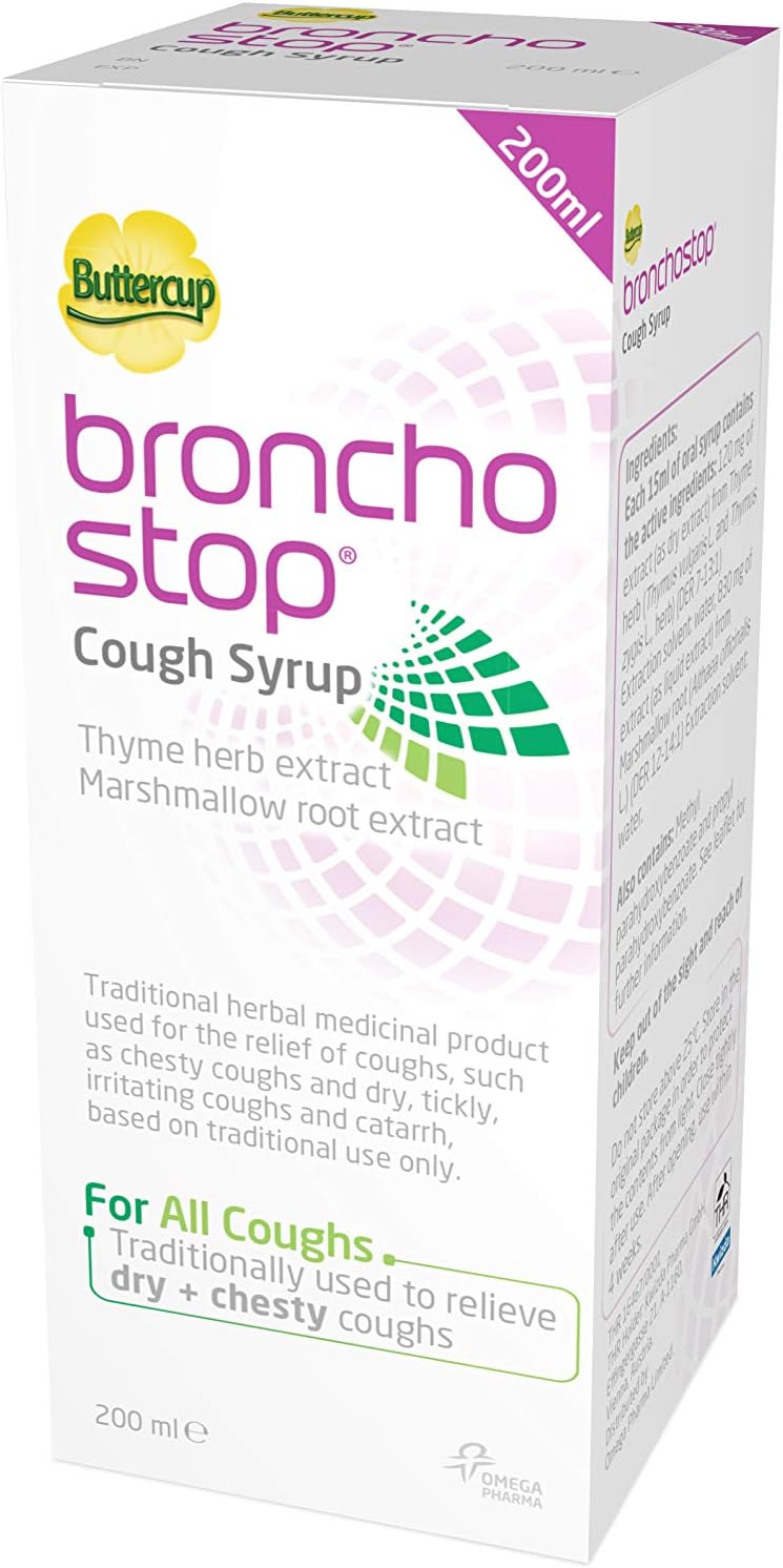 Bronchostop Cough Syrup 200ml – Relief for Dry & Chesty Coughs