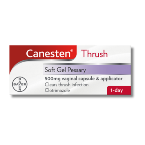 Canesten Thrush Soft Gel Pessary 500mg Pharmacy Prime