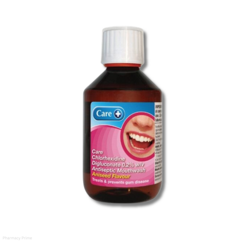 Care Chlorhexidine Digluconate 0.2% w/v Antiseptic Mouthwash Aniseed Flavour - 300ml