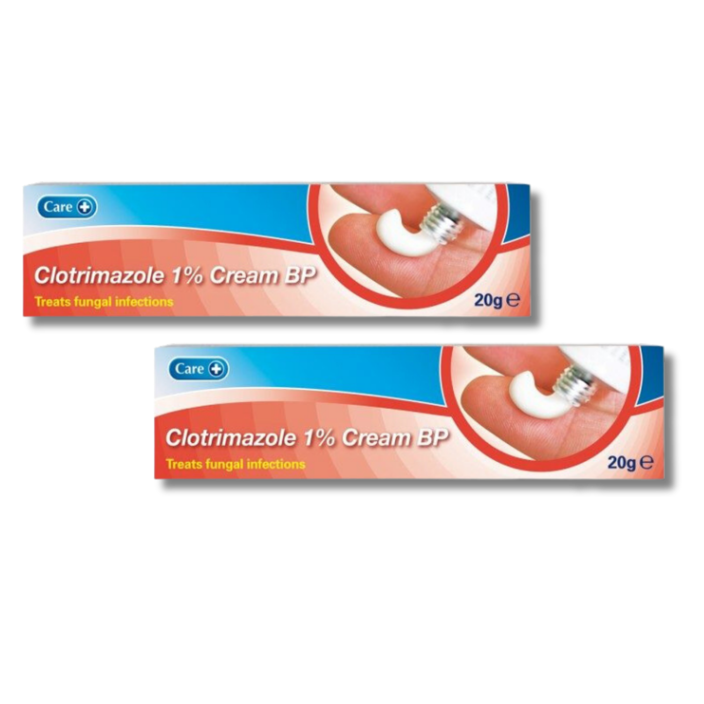 Care Clotrimazole 1% cream - 20g x2 Pack (Brand May Vary)