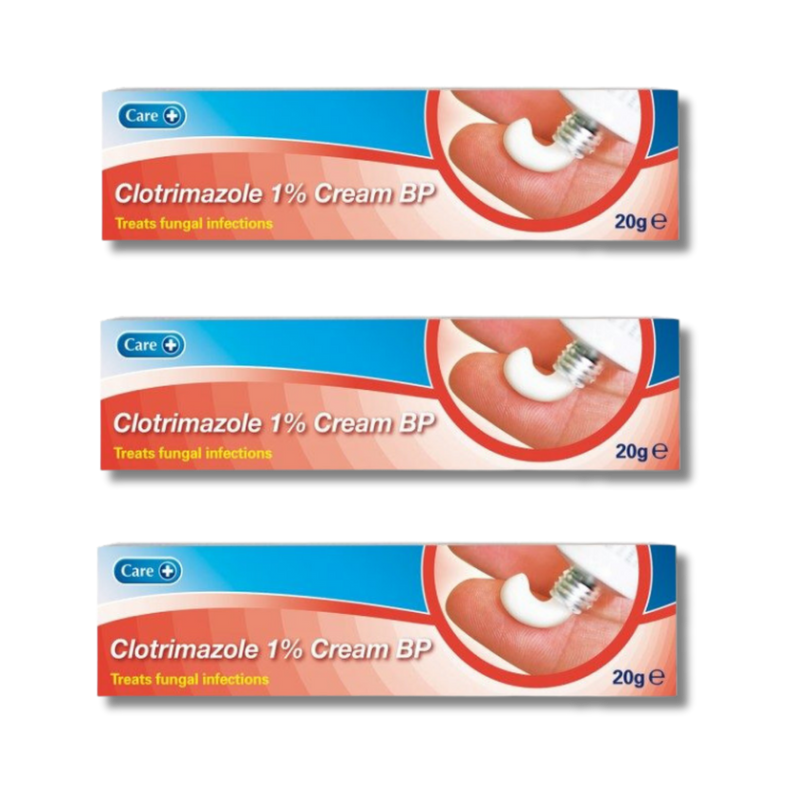 Care Clotrimazole 1% cream - 20g x3 Pack