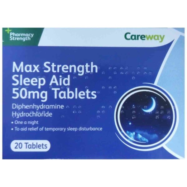 Careway Max Sleep Aid 50mg - 20 Tablets