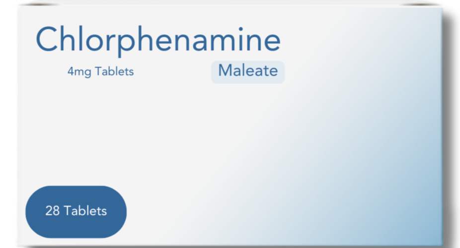 Chlorphenamine 4mg - 28 Tablets