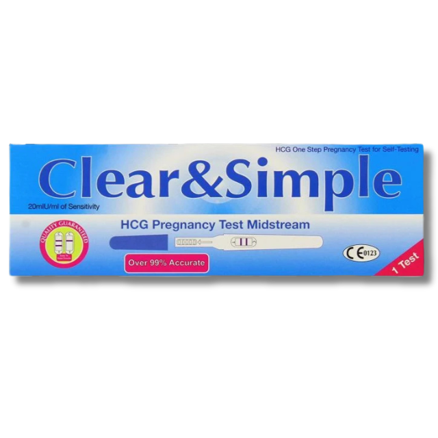 Clear & Simple Pregnancy Kit Midstream - 1 Test
