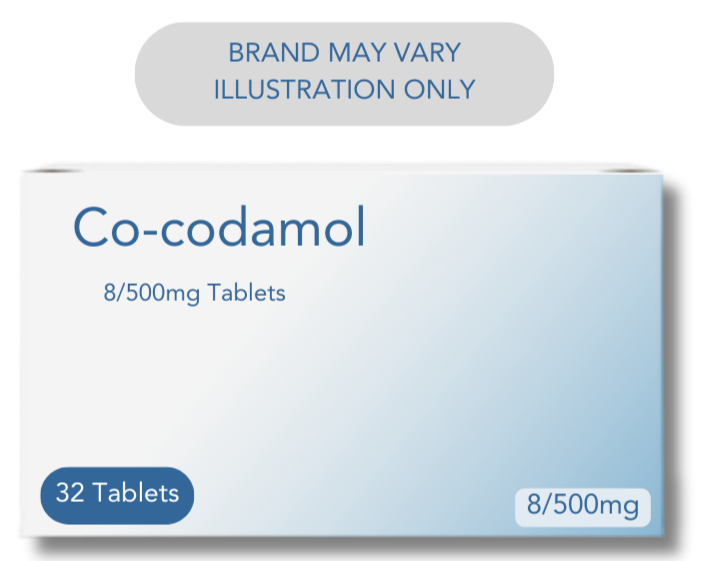 Co-codamol - 8/500mg - 32 Tablets - For Acute, Moderate To Severe Pain Relief