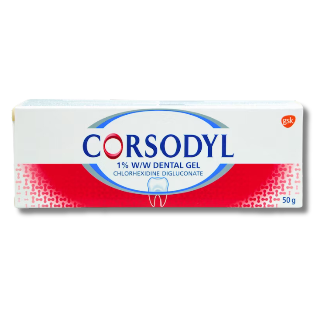 Corsodyl 1% Dental Gel - 50g