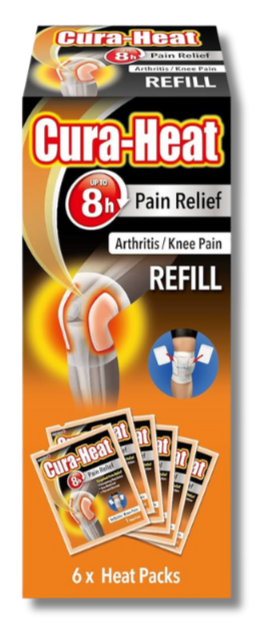 Cura Heat Arthritis Pain Refill - 6 Heat Packs