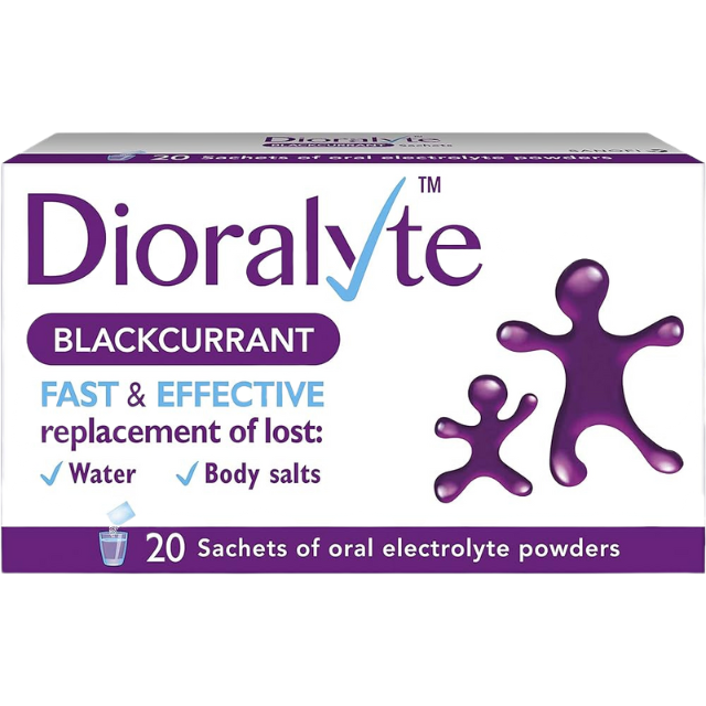 Dioralyte Blackcurrant - 20 Sachets