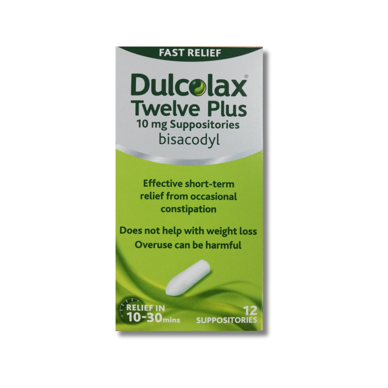 Dulcolax Twelve Plus 10mg - 12 Suppositories
