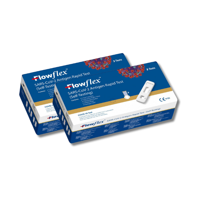 Flowflex Antigen Rapid Test Lateral Flow Covid Self-Testing Kit 5 Tests x 2 Pack