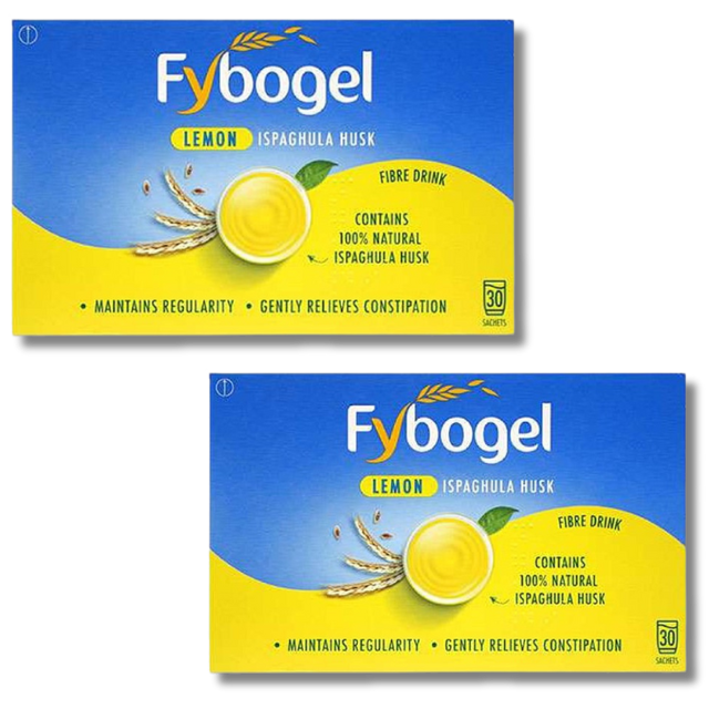 Fybogel Lemon - Double Pack 60 sachets